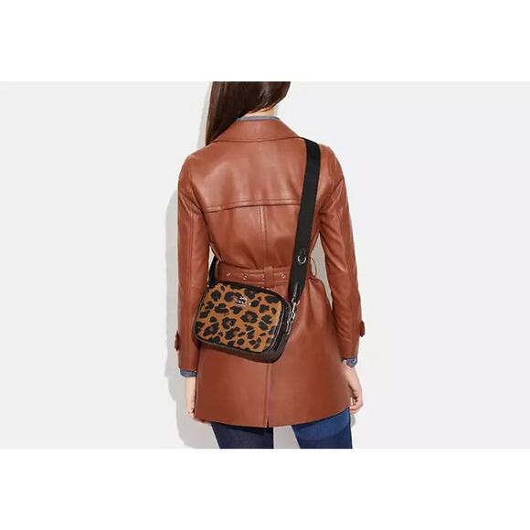 Coach Jamie Camera Bag With Signature Canvas And Leopard Print - OS - Picture 5 of 5